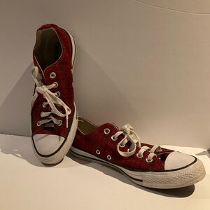 Converse Red Low Top shoes